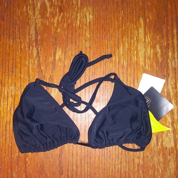Cia Maritima Swim Triangle String Bikini Black Top Poshmark